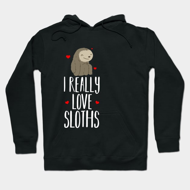 I Love Sloths Hoodie by teespot123